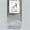 22x28 Chrome Floor Freestanding Poster Frame MF22C-P