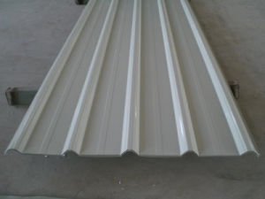 Hoja de acero acanalada galvanizada cubierta color del material para techos del c&oacute;digo de Ral