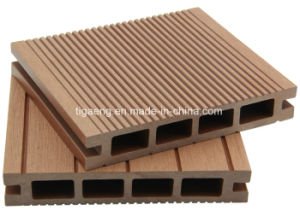 2017 Decking impermeable al aire libre vendedor caliente WPC que suela Decking hueco