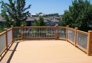 Azulejos superiores del Decking de WPC, Decking compuesto pl&aacute;stico de madera com&uacute;n para Europa