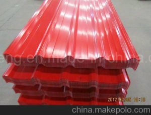 Hoja galvanizada cubierta color del material para techos del perfil del rect&aacute;ngulo
