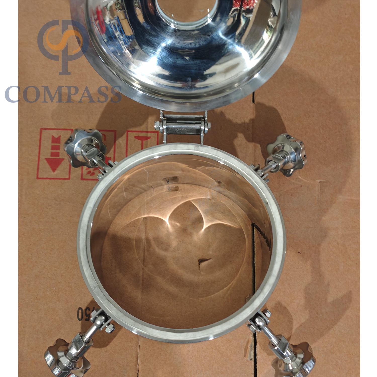 Популярная распродажа, 250 мм, гигиеническая нержавеющая сталь SS304, гигиенические наружные круглые люки для бака под давлением со смотровым стеклом и силиконовым уплотнением