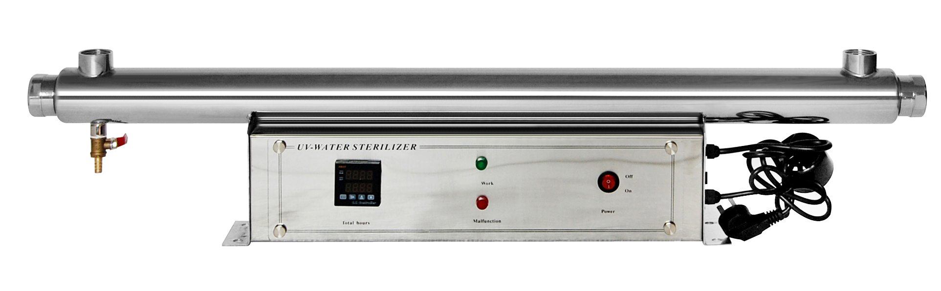Stainless Steel UV Water Sterilizer 55W-T 