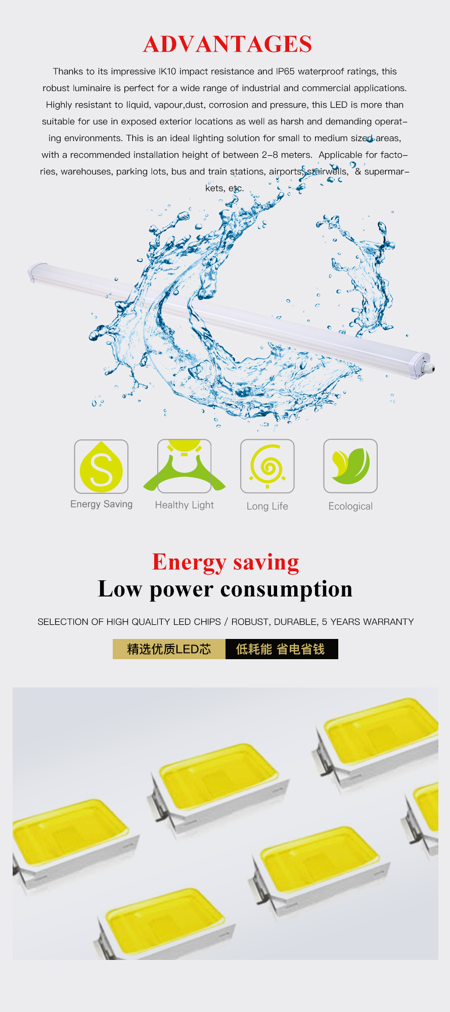 Fi-2000 Series LED Tri-Proof Light