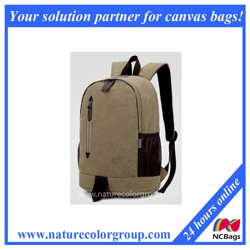 Leisure Canvas Backpack Travel Backpack for Man