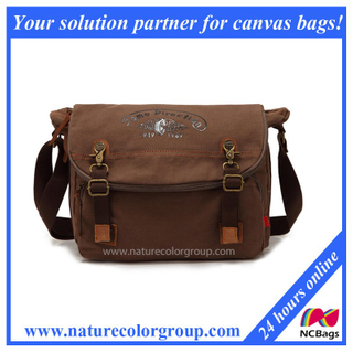 Single Shoulder School Messenger Cross Body Postman Sling Document Bag (MSB-031)