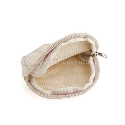 SMB-002 Canvas small coin purse small round zipper case