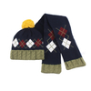 Children Knitted beanie&scarf