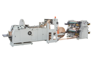 Machine à grande vitesse automatique du sac RXZD-400/600+YT-4800 de papier avec la machine d'impression de Flexo