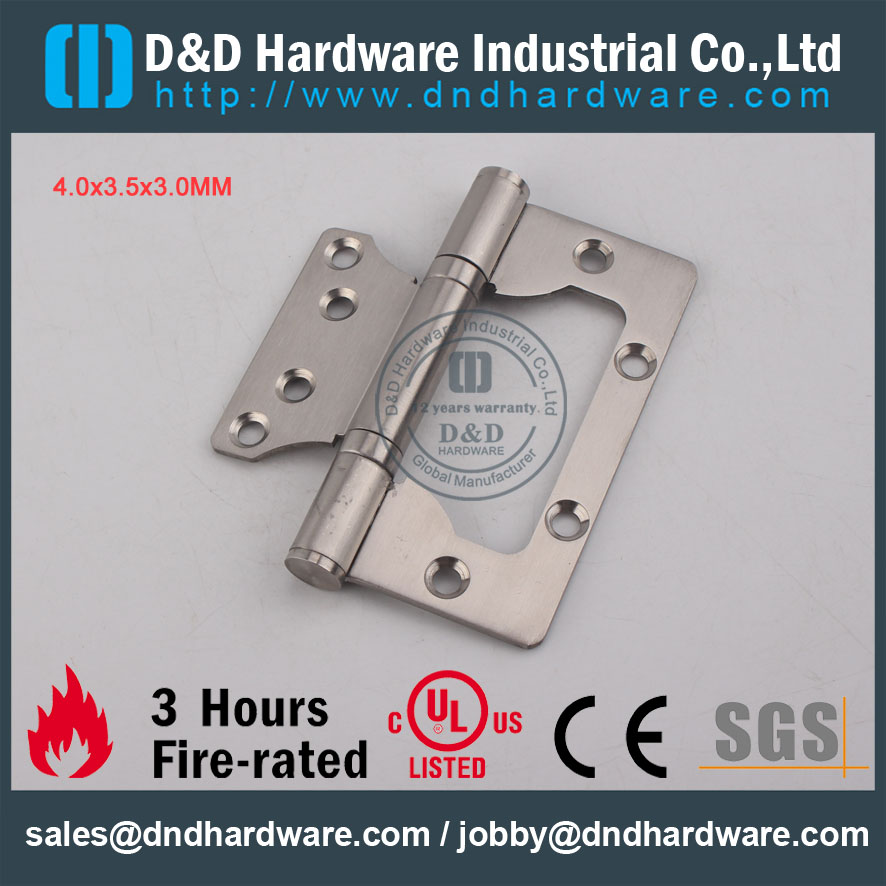D & D Hardware-UL Padrão SS304 Porta Dobradiça DDSS026