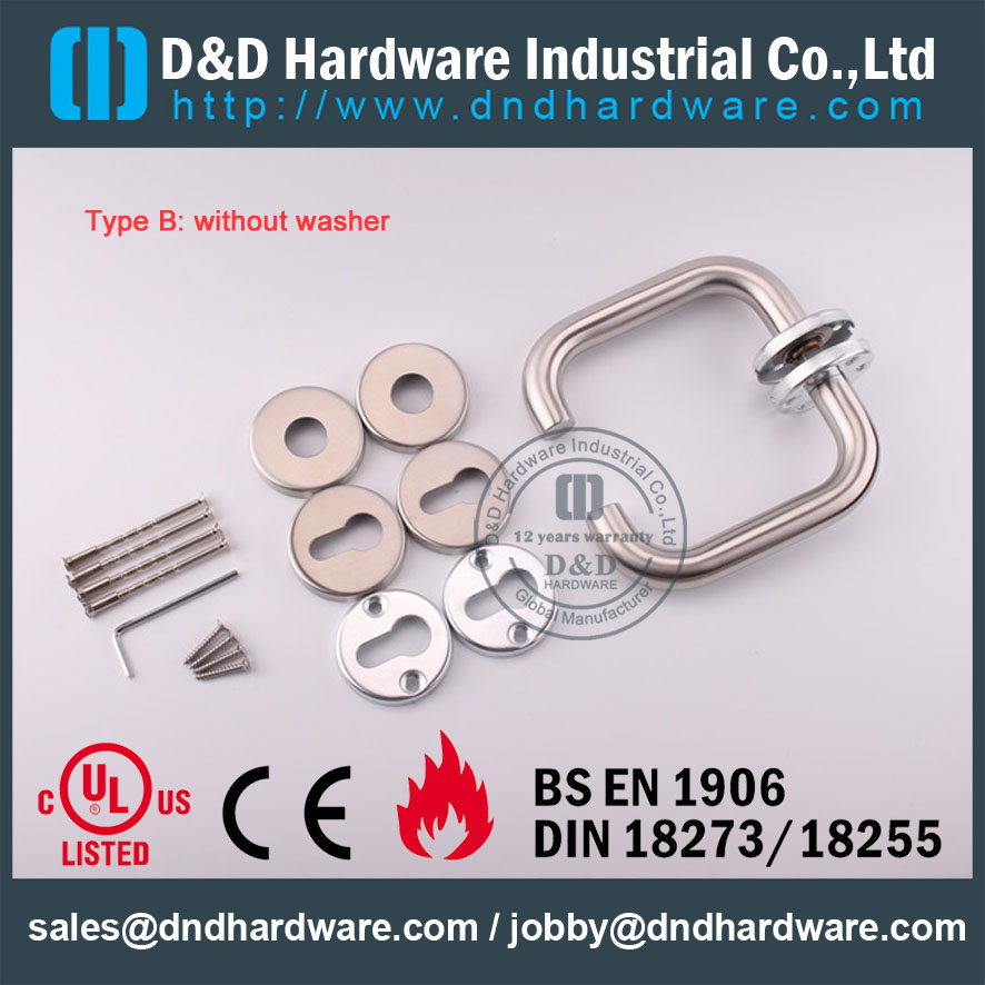 D & D Hardware-Fire Rated SS304 Tubo Handle DDTH001