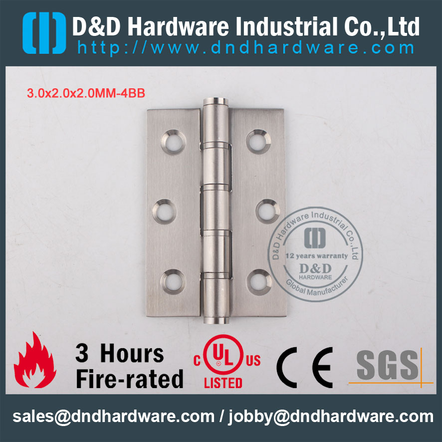 Hardware D & D Hardware-Hardware 3x2x2 Dobradiça de aço inoxidável DDSS002