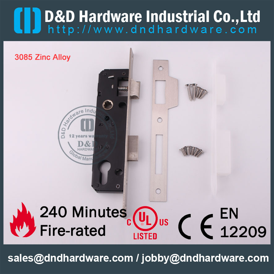 D & D Hardware-Decorative Design Zinc Liga 3085 Mortise Lock DDML016