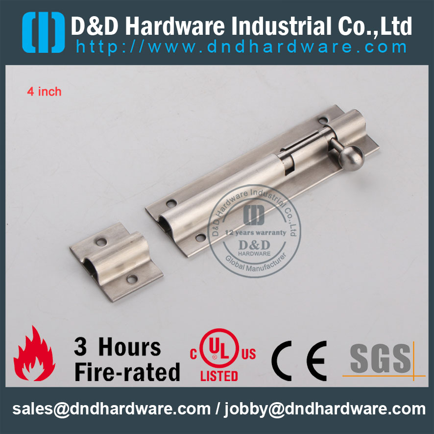 Hardware de D & D Hardware-Architectural SS304 Parafuso de Porta DDDB024
