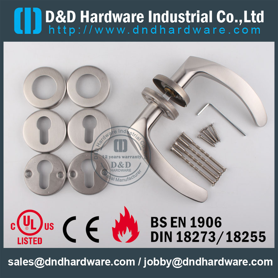 D & D Hardware-UL Padrão Maçaneta da porta DDSH013