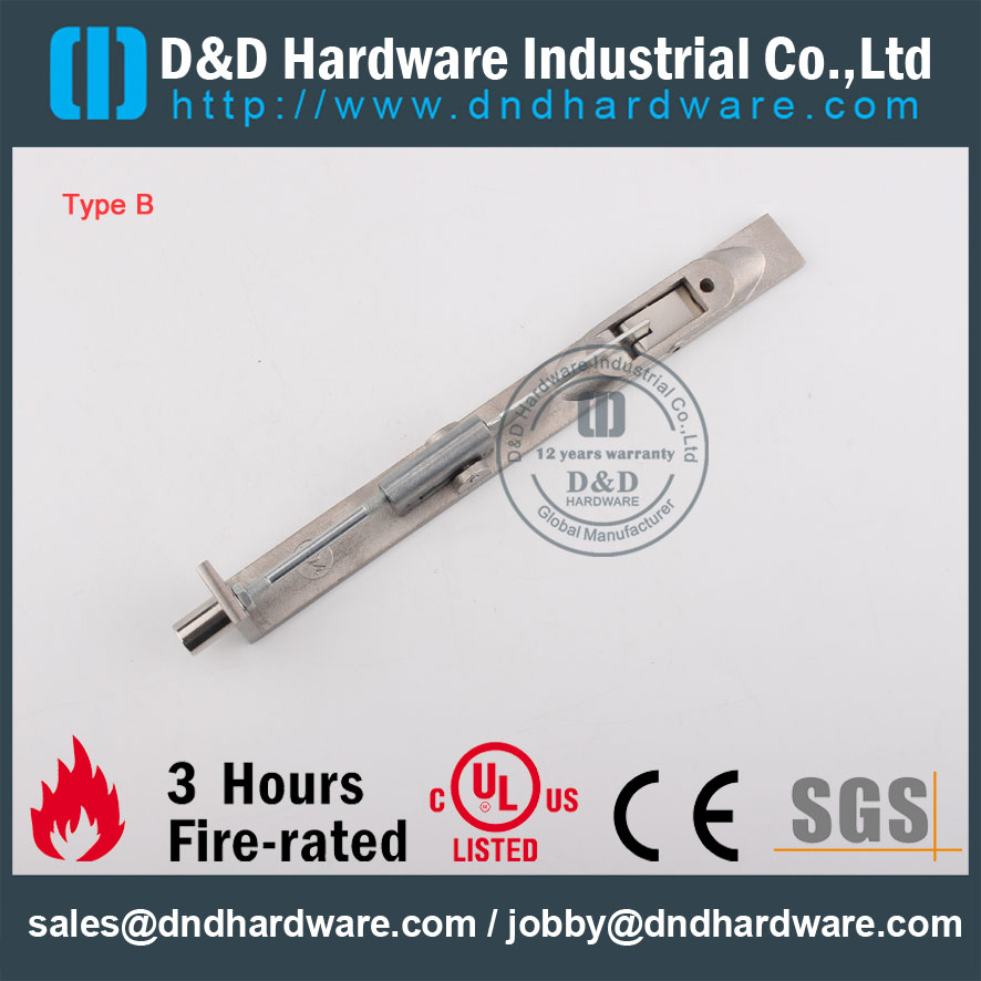 D & D-Hardware-Großhandel SS304 Türriegel DDDB001