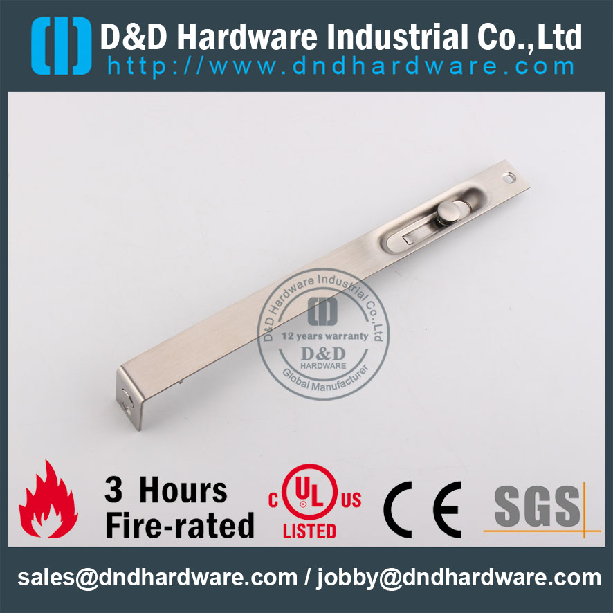 Hardware de D & D Hardware-Construção SS304 Flush Bolt DDDB005