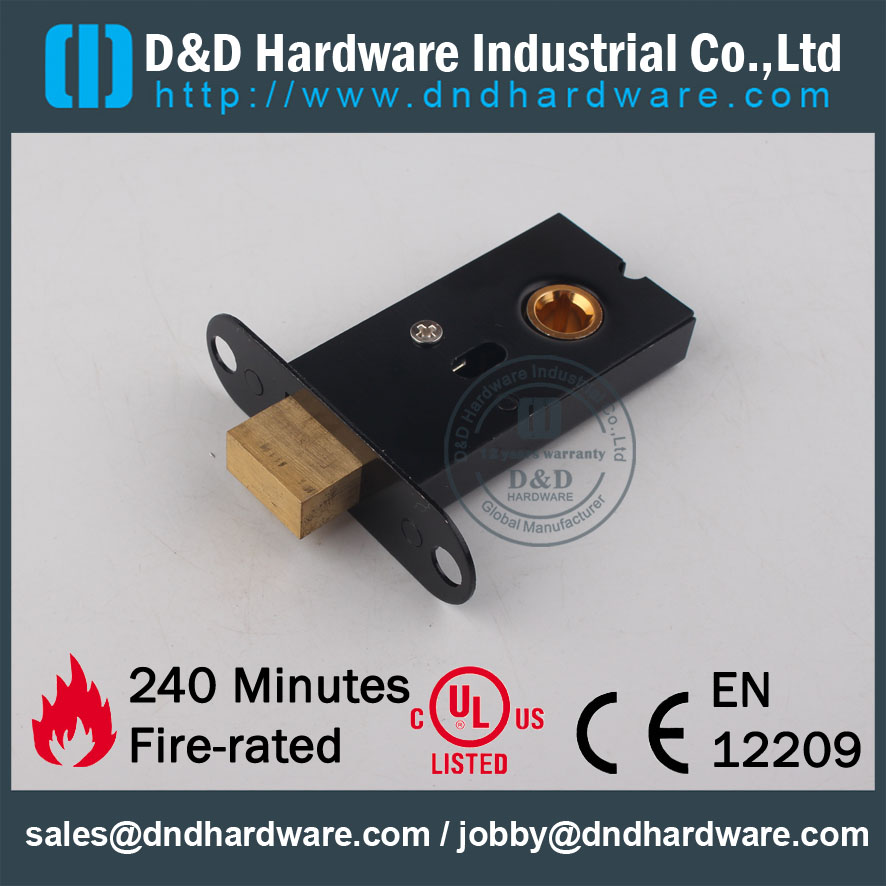 Accesorios de puertas de hardware D & D Brass WC Deadbolt DDML032