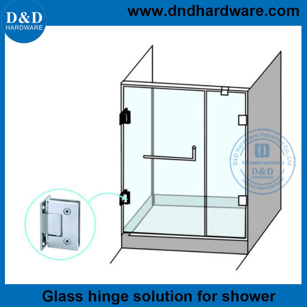 Bisagra para puerta de ducha de vidrio SS304-DDGH001