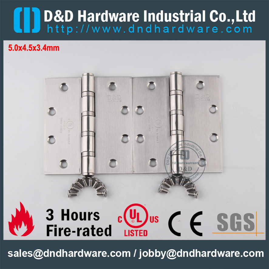 Fogo de aço inoxidável avaliado 2bb hardware de D & D
