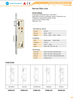 Cerradura de marco de latón para puerta de dormitorio-DDML024