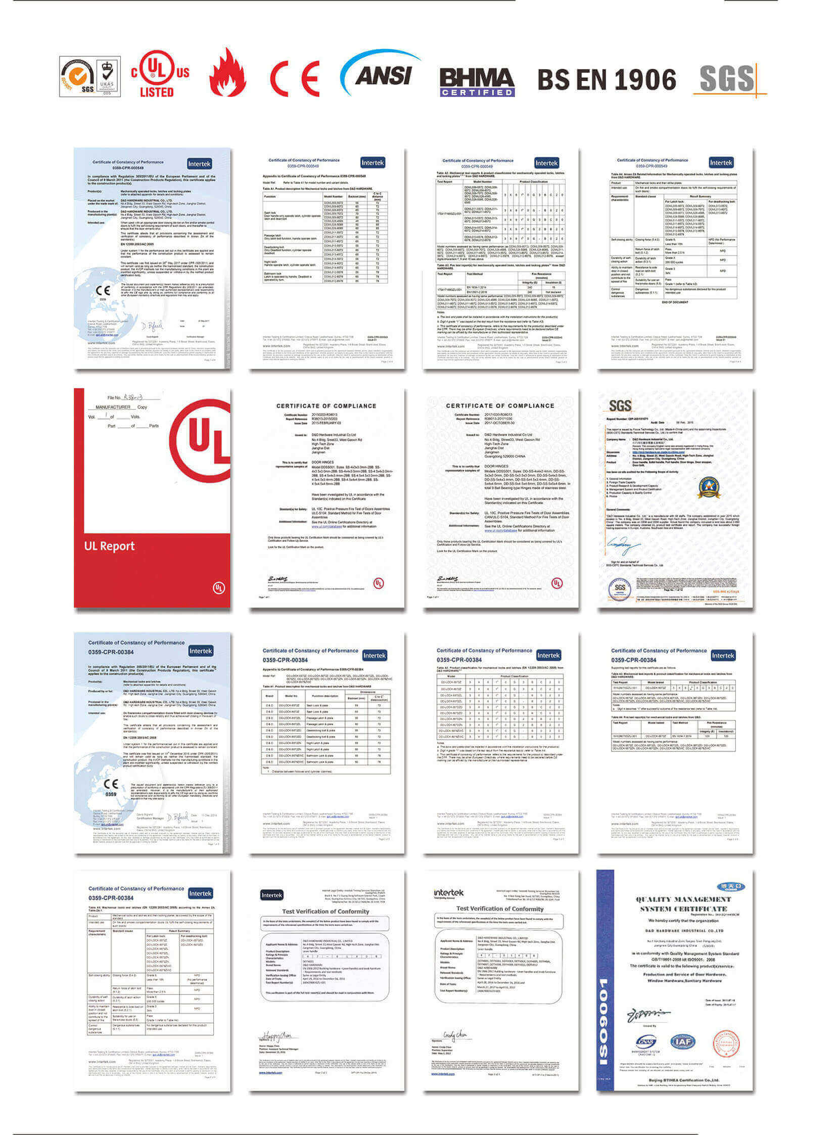 Certificado D & D