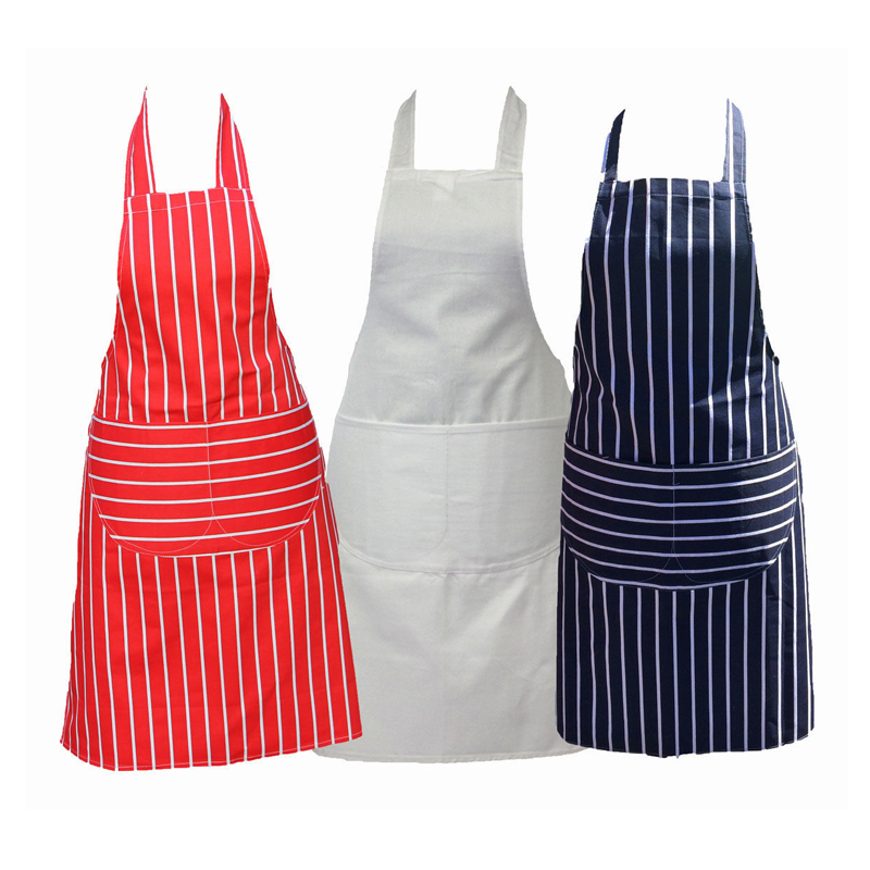 Chefs Apron 100% Cotton Catering with Bib Pockets Cooking BBQ