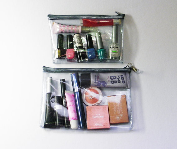 Custom Clear Makeup Bag Zipper Purse