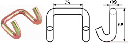 WH3810 1-1/2' 爪フック BS:3000KG/6600LBS - Dawson Group Ltd. - 中国メーカー、サプライヤー、工場