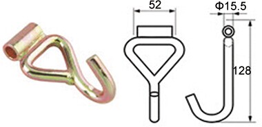 WHT5001 2' J フック溶接チューブ BS:5000KG/11000LBS - Dawson Group Ltd. - 中国メーカー、サプライヤー、工場