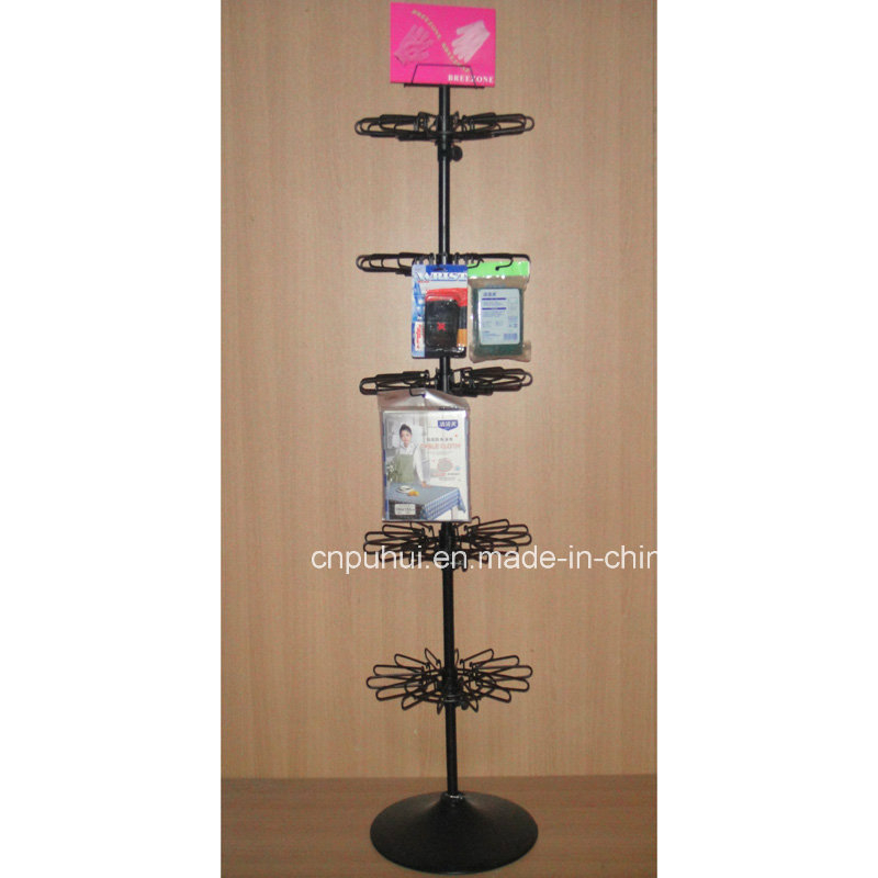 Floor Metal Revolving Hook Display (PHY11-208)