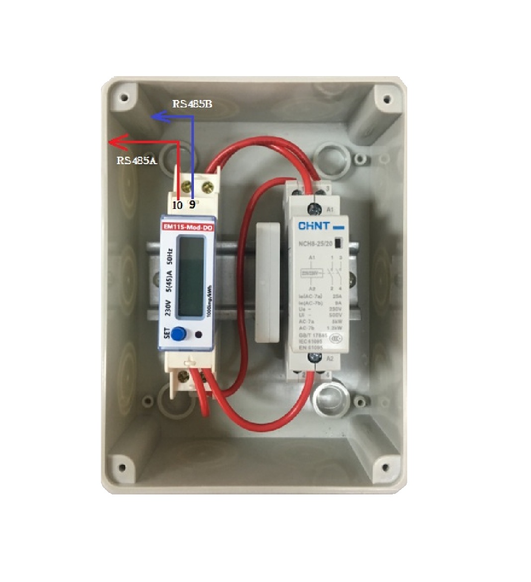 EM115-Mod-DO 230V 远程分合闸单相导轨式智能电度表