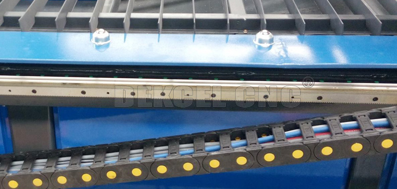 carril y estantes de Hiwin de la cortadora del plasma del metal del CNC