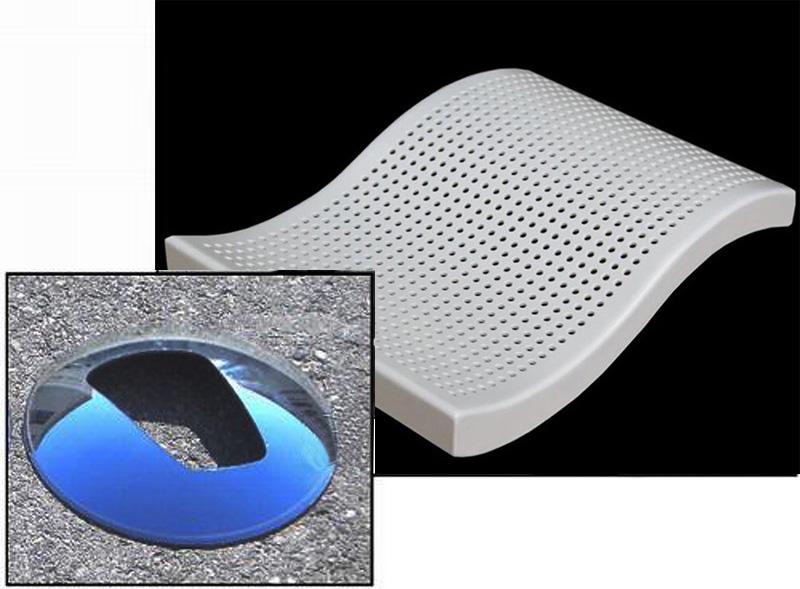 material no plano del corte del laser