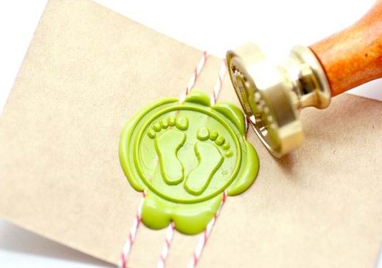 Cooper plate wax seal stamps round dia.30mm 