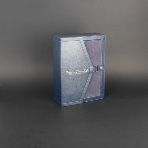 Wine Box Manufacturer pu leather luxurious gift paper bags wine paper bags