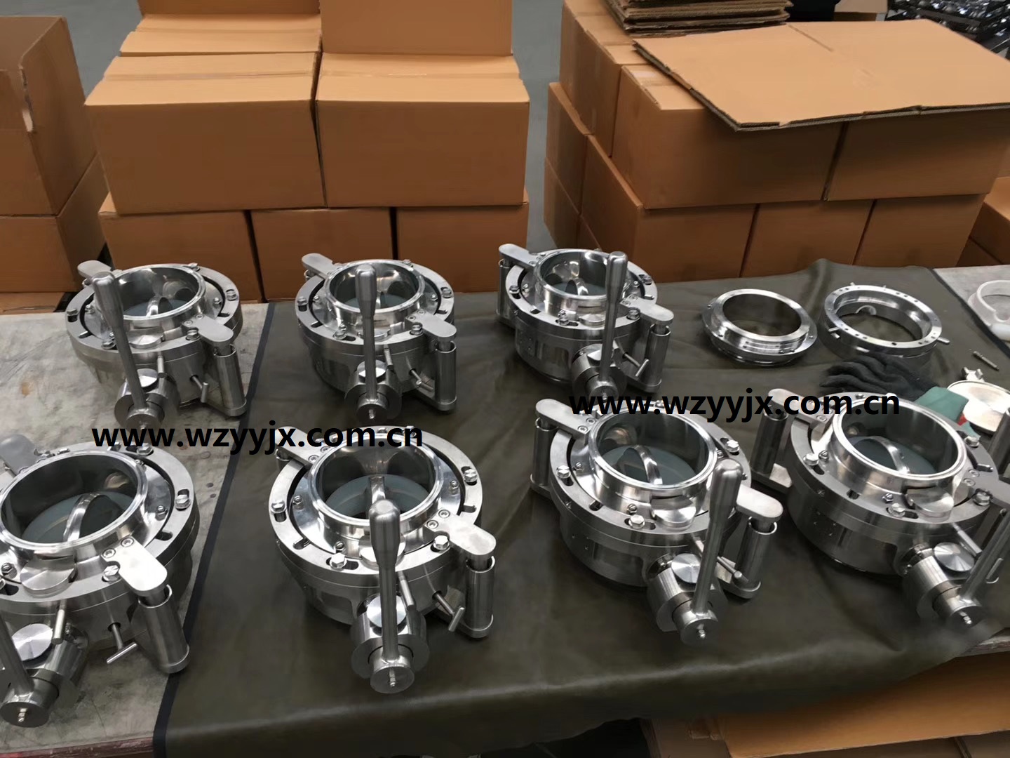 Split Butterfly Valve AB Valve Powder Valve For Containment Transfer