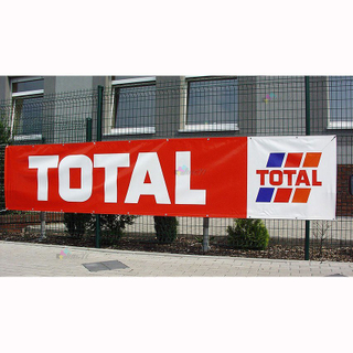 Custom Made Outdoor Construction Fence Polyester Fabric Mesh Banner