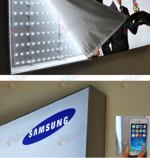 Dye Sublimation Polyester Fabric Banner Display Aluminum Alloy LED Lightbox