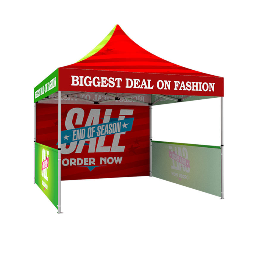 Foldable Advertising Event Gazebo with Custom Full-color Logo