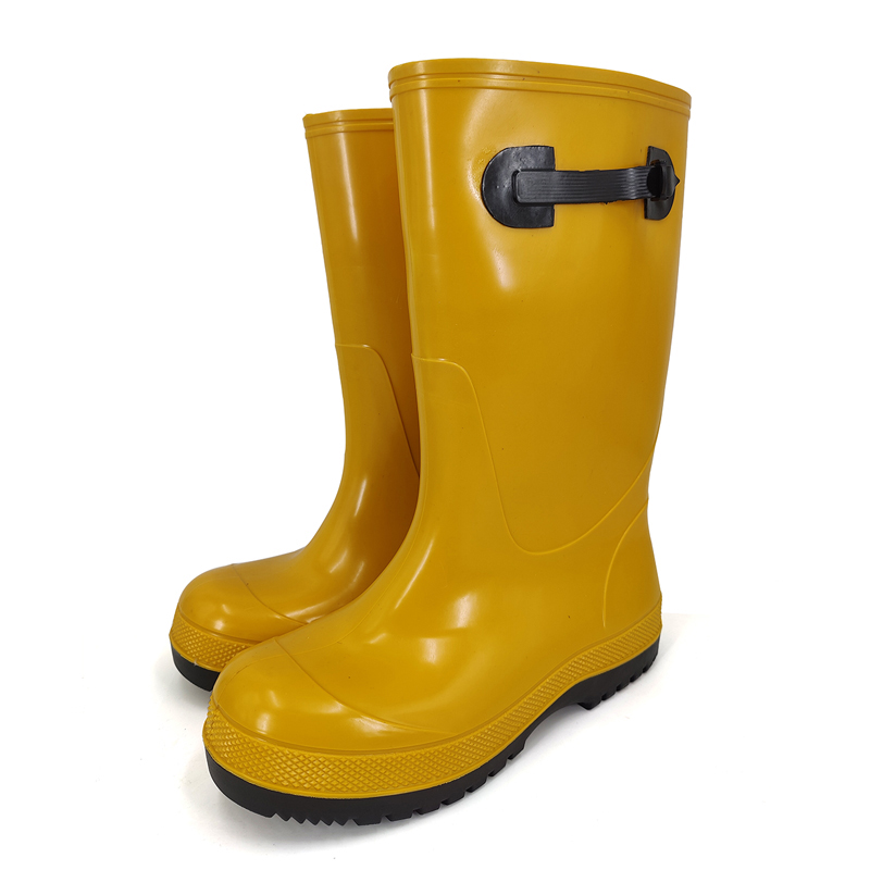 Anti Slip Non Safety PVC Yellow Slush Boots