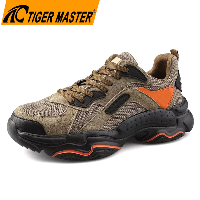Soft EVA Sole Steel Toe Prevent Puncture Light Weight Sneaker Safety Shoes for Men