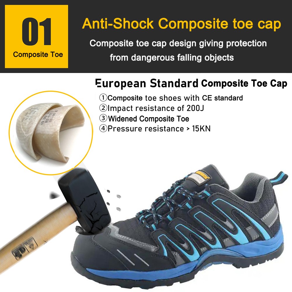 Fiberglass Toe Anti Puncture Hiking Safety Shoes