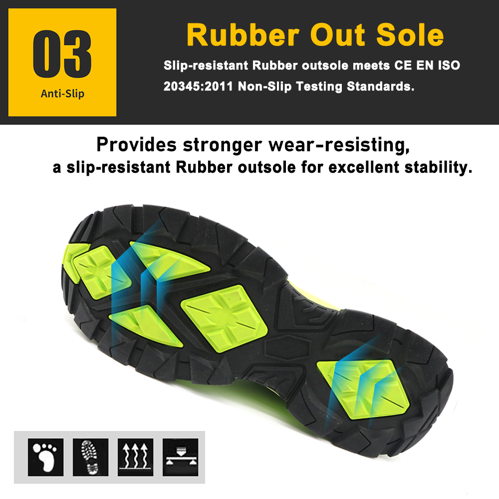 Hiking Sport Safety Shoes Men with Fiberglass Toe