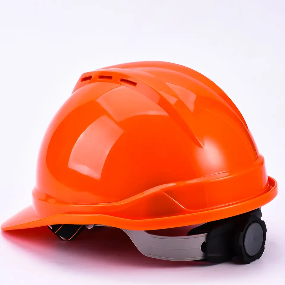 CE EN397 Red ABS Shell V Guard Construction Safety Helmet
