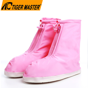 Waterproof Anti Slip Pink Fashion Rain Shoes Cover