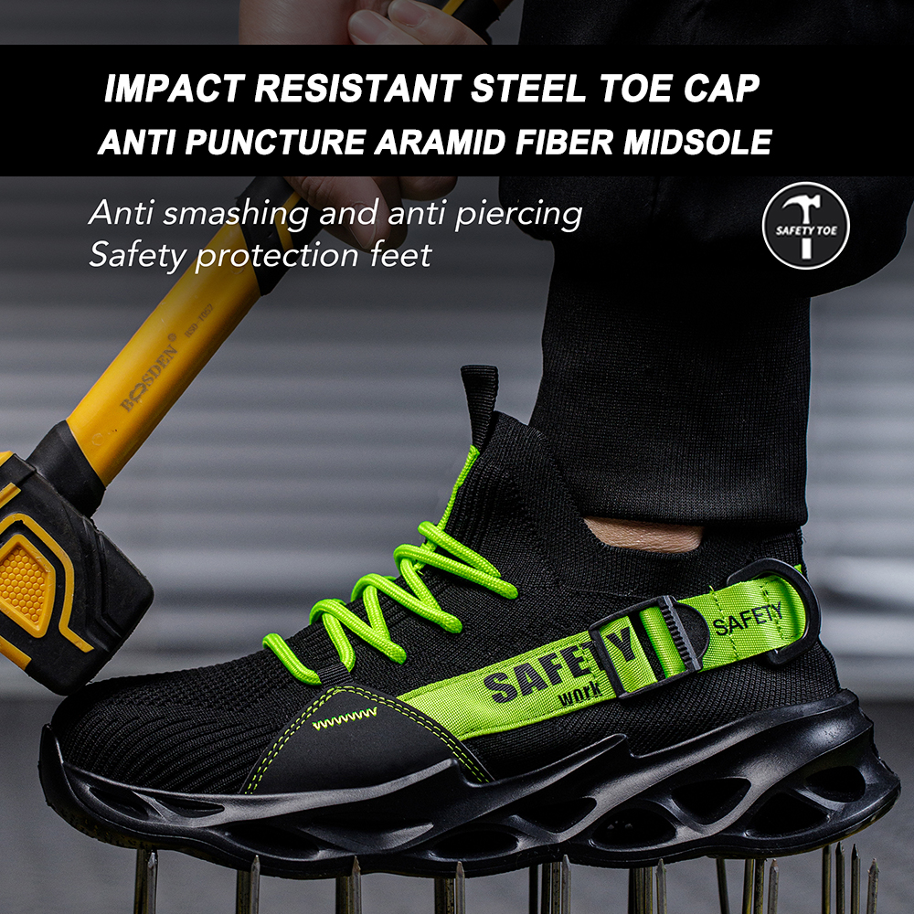 Steel Toe Puncture Proof Sports Safety Shoes for Unisex