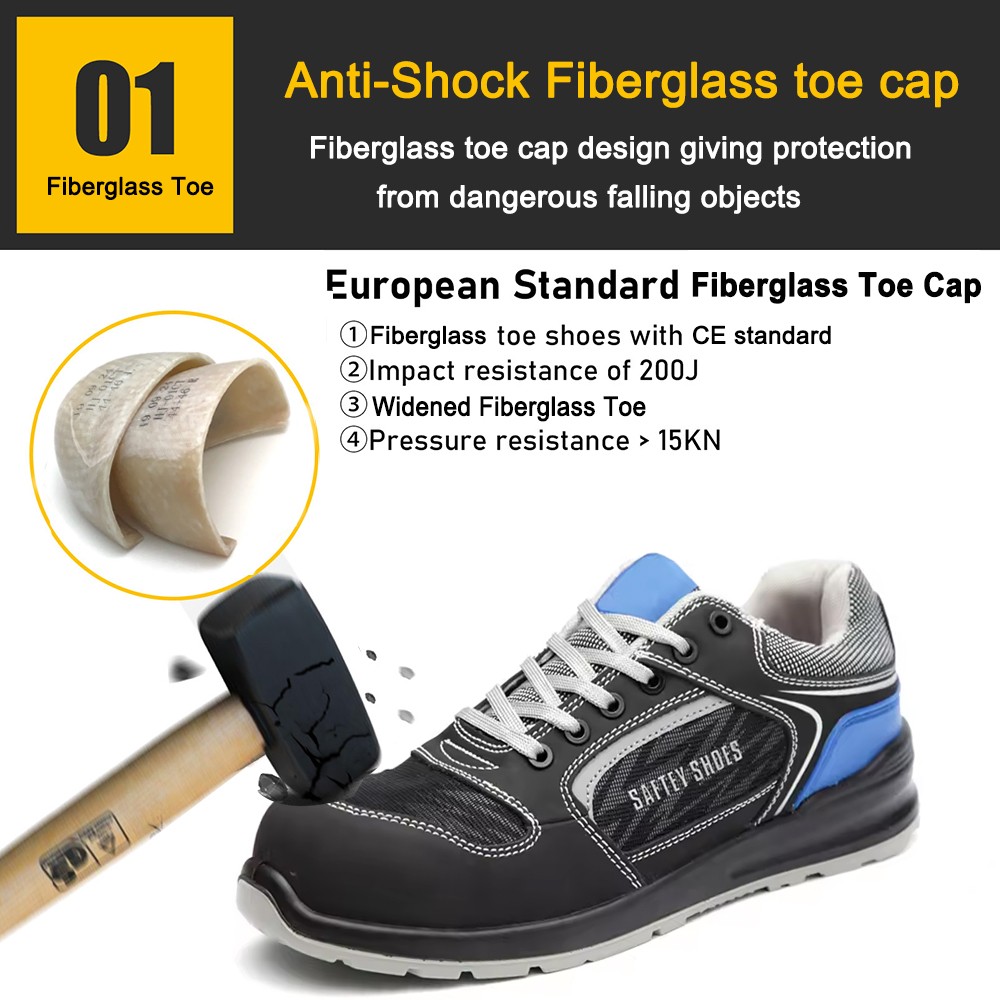 Anti Slip Fashionable Sport Style Safety Shoes with Composite Toe