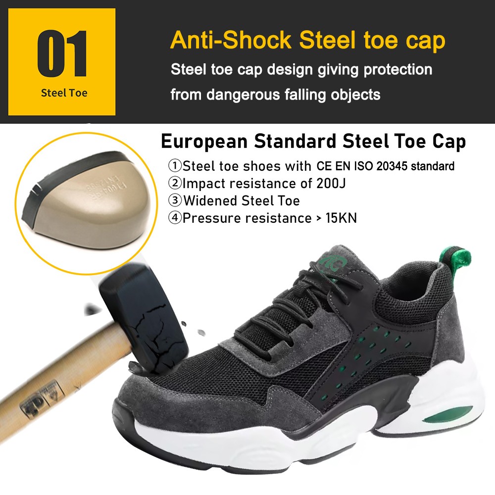 Steel Toe Anti Puncture Sport Type Safety Shoes for Man