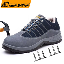 Anti Puncture Steel Toe Suede Safety Shoes For Men